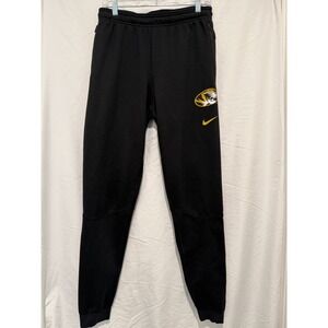 Nike Dri-FIT Missouri Tigers Men's Black Jogger Athletic Pants S Elastic Waist